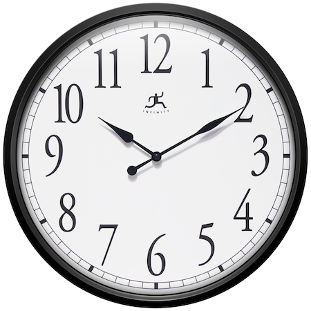 Infinity Instruments Bromidic Wall Clock, 16 in. 20311BK-4556